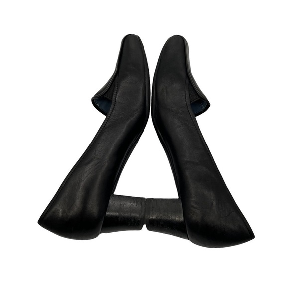 Rockport Black Leather Square Toe Block Heels Size 7 Women’s - Picture 6 of 9